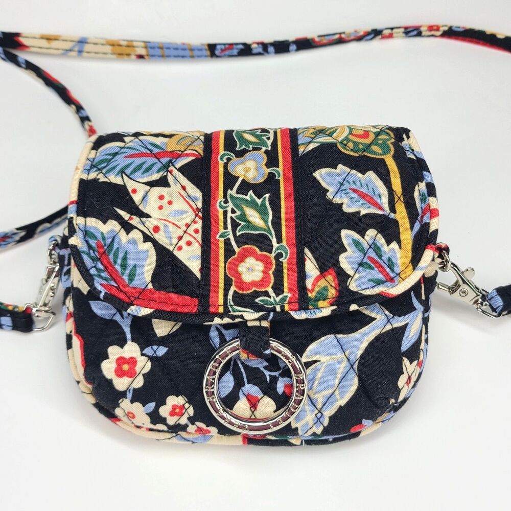 Vera Bradley Versailles Little Hip Crossbody Handbag Purse Retired Floral